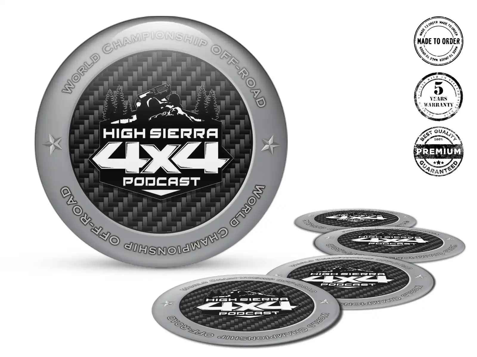 Autocollants silicone Racing Drift Labels Luxe